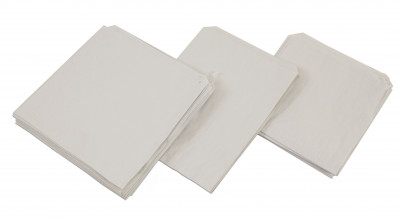 7"x 7" (175 x 175mm) White Sulphite Bags - 201107