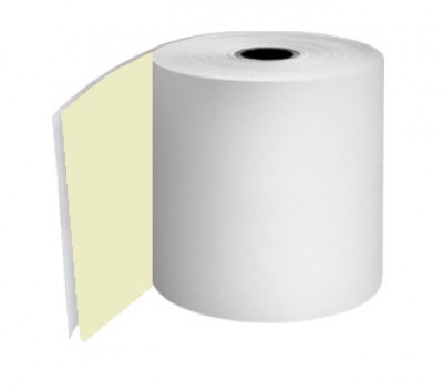 76mm 2 Ply Rolls White/Yellow Boxed 20s - 056